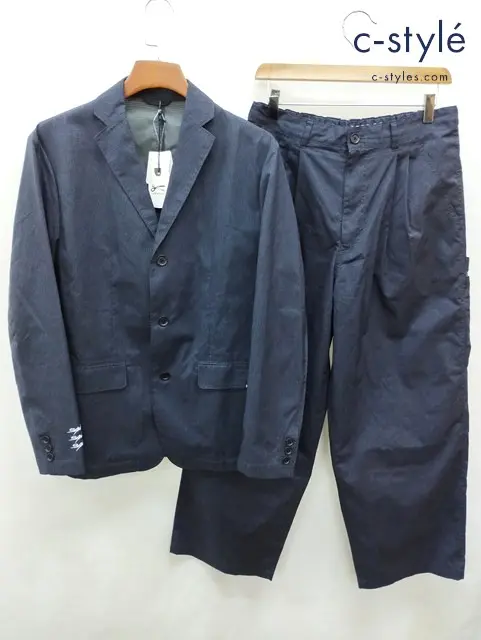 DENHAM デンハム ジャケット L パンツ M ネイビー系 セットアップ SANZOU TOKYO サンゾウトウキョウ