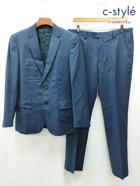 Paul Smith LONDON ポールスミスロンドン スーツ M ネイビー ストライプ Ermenegildo Zegna PL-LN-73859