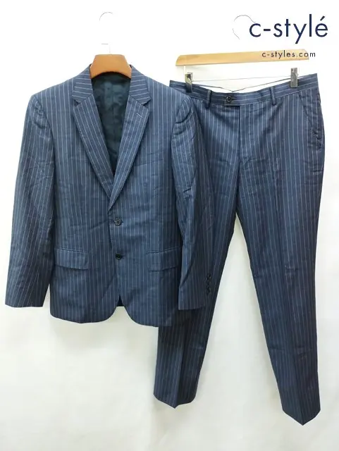Paul Smith LONDON ポールスミスロンドン スーツ M ネイビー系 ストライプ Ermenegildo Zegna PL-LN-73891