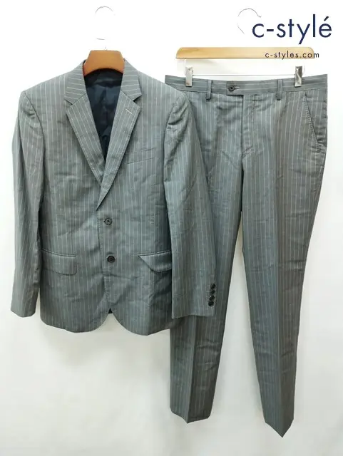 Paul Smith LONDON ポールスミスロンドン スーツ M グレー ストライプ Ermenegildo Zegna PL-LN-73891