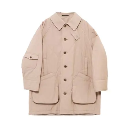 Yohji Yamamoto(ヨウジヤマモト) MILITARY BACK SATIN PADDED ST RAGLAN COAT HW-C16-020-1-01