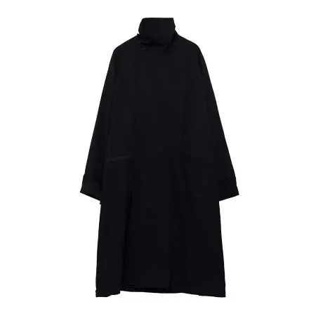 Yohji Yamamoto(ヨウジヤマモト) WOOL GABARDINE CROSS SHAPE ZIPPER COAT HW-C03-100-2-01
