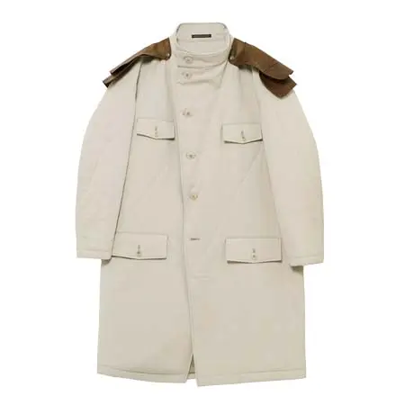 Yohji Yamamoto(ヨウジヤマモト) C M WHITE PIGMENT PADDED STAND COLLAR JACKET HW-J17-835-1-02