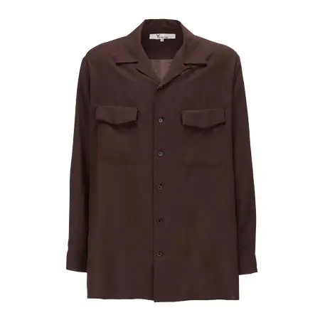 Yohji Yamamoto(ヨウジヤマモト) OPEN-COLLAR FLAP POCKET SHIRT MW-B85-920-2-02