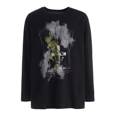 Yohji Yamamoto(ヨウジヤマモト) JERSEY THE DEATH T-SHIRT GW-T74-070-1-03