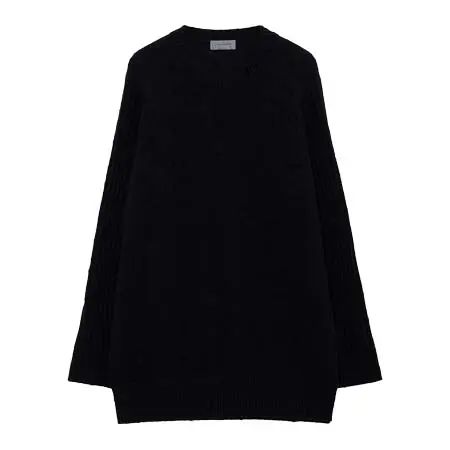 Yohji Yamamoto(ヨウジヤマモト) 7G PLATING SINGLE JERSEY RIB ROUND NECK PO HW-K03-184-1-03