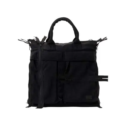 Yohji Yamamoto(ヨウジヤマモト) VINTAGE NYLON ZIP HELMET BAG YW-I12-690-2-02