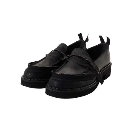 Yohji Yamamoto(ヨウジヤマモト) VINTAGE LEATHER ZIP LOAFERS YW-E02-710-2-01