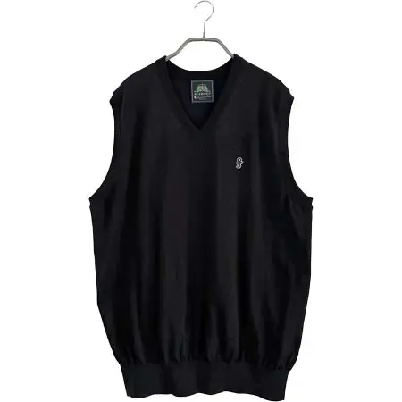 8G SHOOT(エイジシュート) ゴルフウェア 8G V NECK KNIT VEST -BLACK- 8G26-007