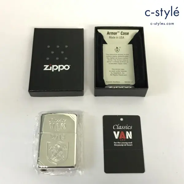 ZIPPO ジッポー オイルライター アーマー Classics VAN JAC 2013 EST.1948 シルバー ’12