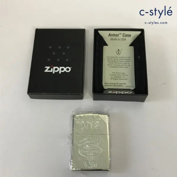 ZIPPO ジッポー オイルライター アーマー Boat House VAN JAC 2013 COLLABORATION シルバー ’13