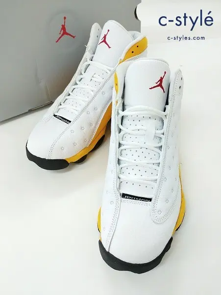 NIKE ナイキ スニーカー 26.5cm ホワイト×イエロー AIR JORDAN 13 RETRO 414571-167