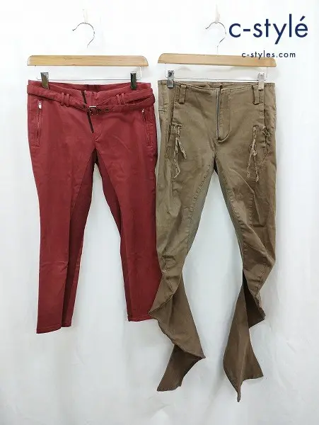 bajra バジュラ パンツ 1 レッド 茶系 日本製 レディース 計2点