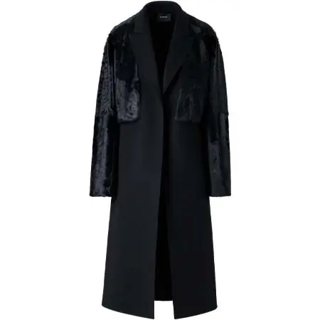 アクリス(AKRIS) アパレル(洋服)  カシミヤダブルフェイス＆アニェッロファー ・コート“The Duo Coat（デュオ・コート）”