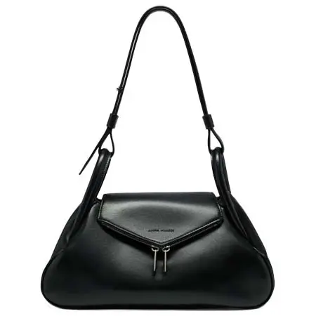 アミナ ムアディ(Amina Muaddi)   Gemini Shoulder Bag Black Nappa