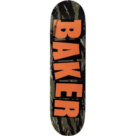 ベイカー(BAKER) スケートボード 用品 デッキ JACOPO CAROZZI BRAND LOGO TIGER STRIPE DECK TWIN 8.38