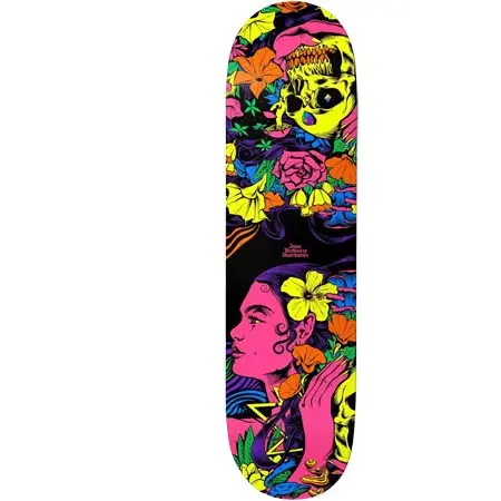 バードハウス(BIRDHOUSE) スケートボード 用品 デッキ JAWS BLACKLIGHT DECK 8.25