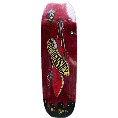 ブラックレーベル(BLACK LABEL) スケートボード 用品 デッキ Matt Hensley WINGTIPS 9.5 Tugboat Shape