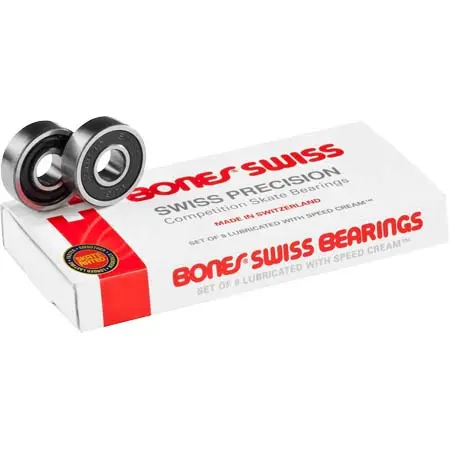 ボーンズ(BONES) スケートボード 用品 ベアリング SWISS SKATEBOARD BEARINGS 8個セット