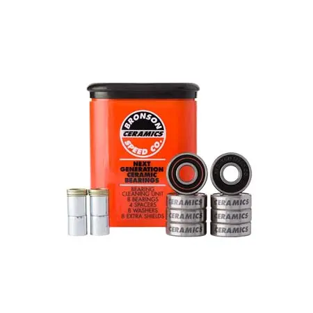 ブロンソン(BRONSON) スケートボード 用品 ベアリング CERAMIC BEARING 8個セット