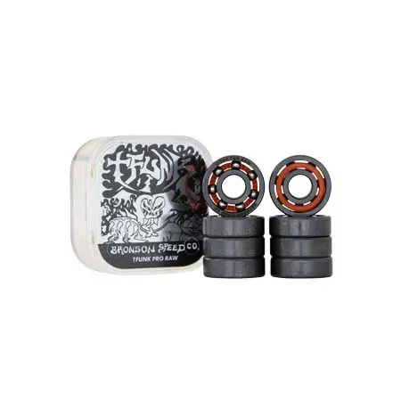 ブロンソン(BRONSON) スケートボード 用品 ベアリング T-FUNK RAW 8個セット
