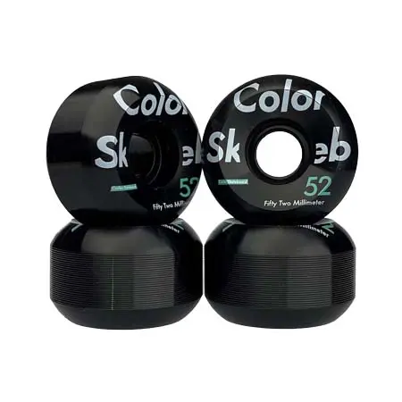 カラー(COLOR) スケートボード 用品 ウィール Conical 52mm 100A 4個セット
