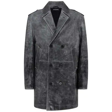 デヴィッド コーマ(DAVID KOMA)   DISTRESSED LEATHER COAT