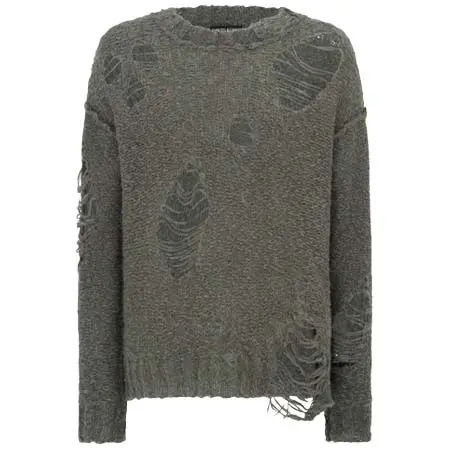 デヴィッド コーマ(DAVID KOMA)   DISTRESSED KNIT CHUNKY JUMPER