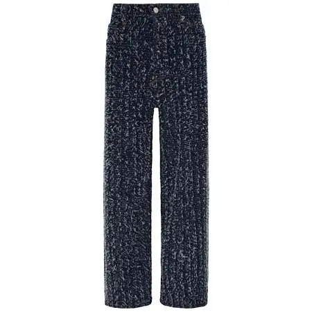 デヴィッド コーマ(DAVID KOMA)   BOUCLE DENIM WIDE LEG TROUSERS