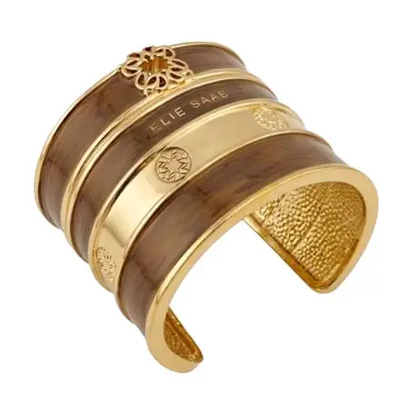 エリー サーブ(ELIE SAAB)   Gold metallic cuff bracelet