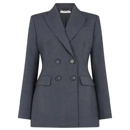 エミリア ウィックステッド(Emilia Wickstead)   Meredith Jacket in Charcoal Summer Wool