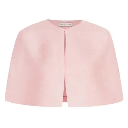 エミリア ウィックステッド(Emilia Wickstead)   Domie Cape in Pink Embossed Cloque