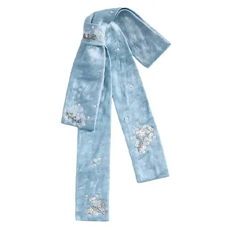アーデム(ERDEM)   Embroidered Textured Satin Bow Brooch