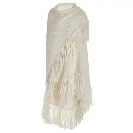ガブリエラ ハースト(Gabriela Hearst)   Lauren Knit Wrap in Ivory Welfat Cashmere M