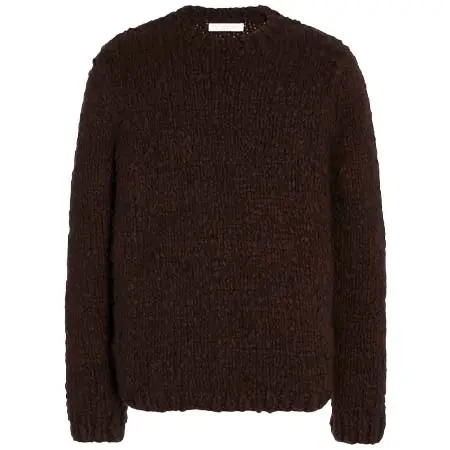 ガブリエラ ハースト(Gabriela Hearst)   Lawrence Knit Sweater in Chocolate Welfat Cashmere M