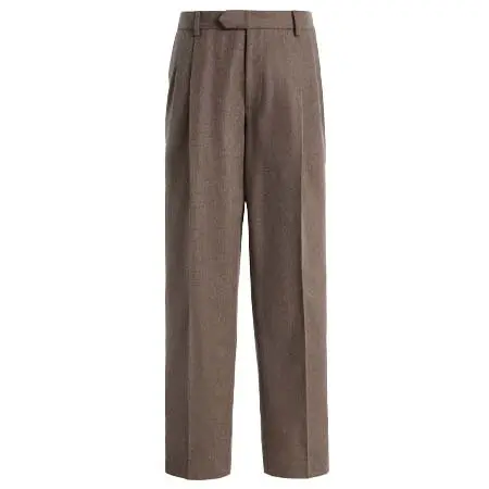 ガブリエラ ハースト(Gabriela Hearst)   Arthur Pleated Pant in Walnut Wool Cashmere Flannel
