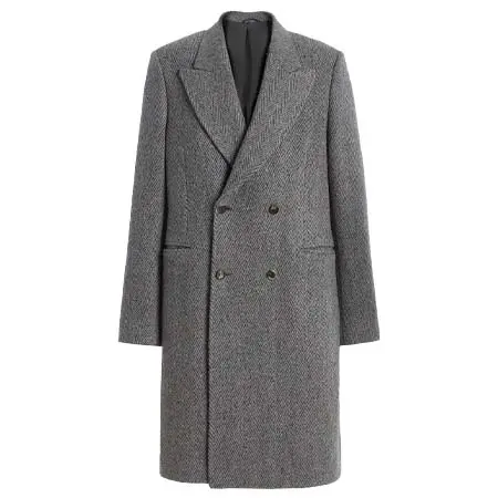 ガブリエラ ハースト(Gabriela Hearst)   Mcaffrey Coat in Charcoal Multi Cashmere Wool Herringbone
