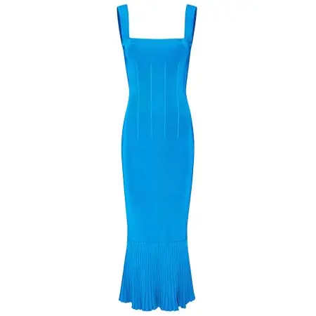 ガルヴァン ロンドン(Galvan London)   Atalanta Midi Dress – Teal