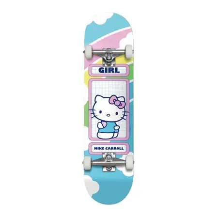 ガール(GIRL) スケートボード 用品 コンプリート MIKE CARROLL HELLO KITTY RAINBOW