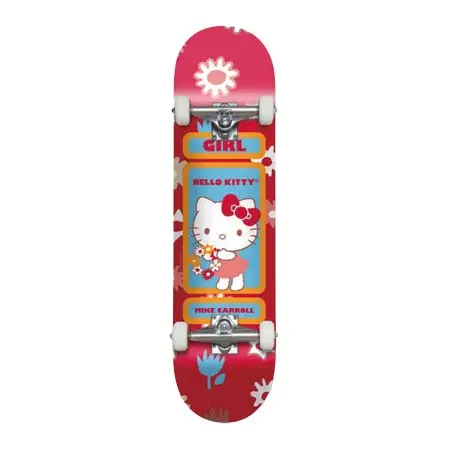ガール(GIRL) スケートボード 用品 コンプリート M.CARROLL HELLO KITTY