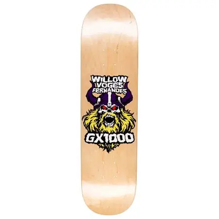 GX1000(ジーエックス1000) スケートボード 用品 デッキ VIKING WILLOW NATURAL 8.25