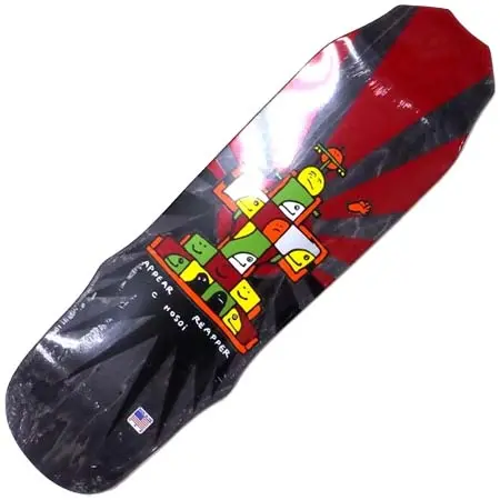 ホソイ(HOSOI) スケートボード 用品 デッキ GONZ 93 BLACK STAIN 9.0