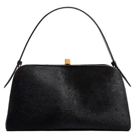ケイト(KHAITE)   Cate Bag Black Haircalf
