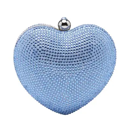 マッハ＆マッハ(MACH & MACH)   Crystal Heart Suede Clutch