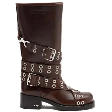 マッハ＆マッハ(MACH & MACH)   Buckle Belt Vintage Leather Combat Boots