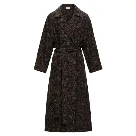 マグダ ブトリム(Magda Butrym)   Belted wool blend coat in brown