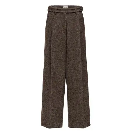 マグダ ブトリム(Magda Butrym)   Wool wrap belt tailored trousers in brown