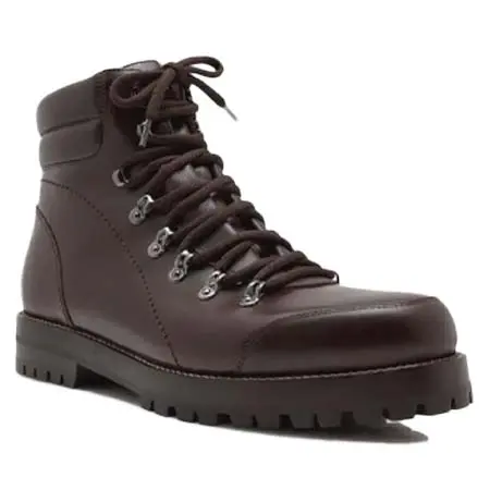 マノロ ブラニク(MANOLO BLAHNIK)   JANKA Dark Brown Calf Leather Ankle Boots