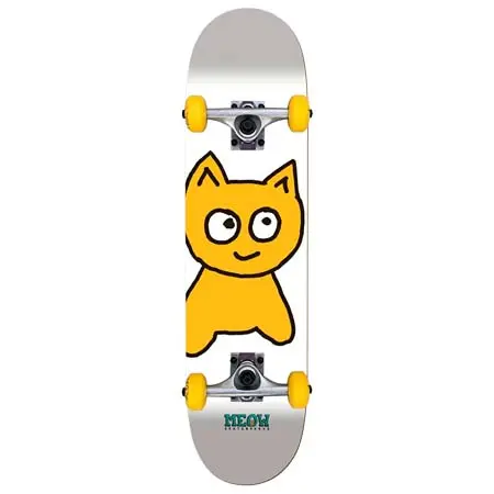ミャオ(MEOW) スケートボード 用品 コンプリート BIG CAT COMPLETE WHITE 7.0