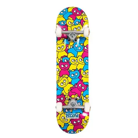ミャオ(MEOW) スケートボード 用品 コンプリート STICKER PILE COMPLETE CMYK MULTI 7.75